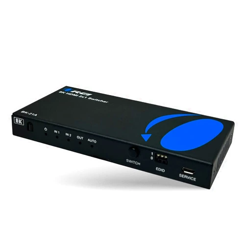 OREI 8K HDMI 2.1 Switch 4K@120hz Switcher 2 in 1 Out, with Audio Extraction 48Gbps Bandwidth, Ideal for Gaming and Streaming (BK-21A)