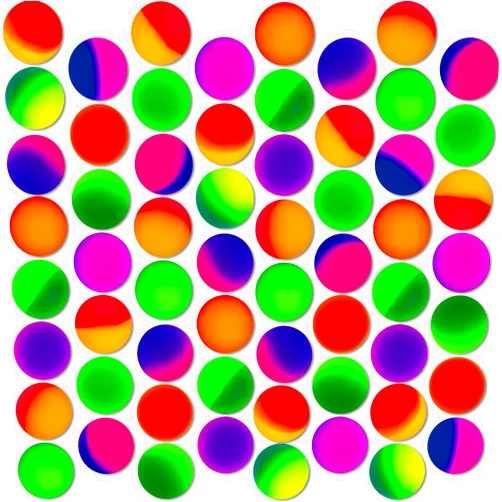 Jgalnim 60 PCS Bouncy Balls,Colorful Bouncy Ball,27mm Super Rubber Bounce Ball,Bright Assorted Multicolor Bouncing Balls for Christmas Gifts,Kids,Toddlers,Childrens,Party Favors,School Carnival Prizes