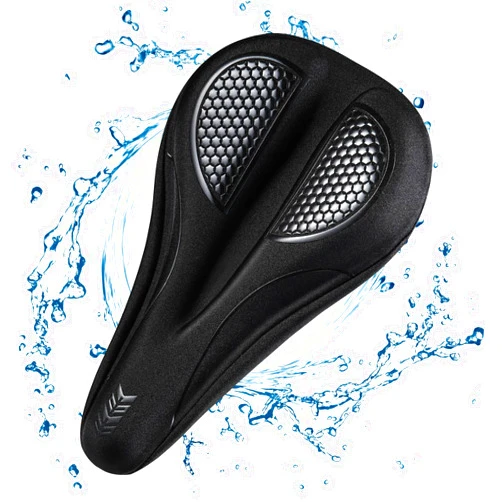 BATTIPAW Bike Seat Cushion,Thickened Gel Bike Seat Cover,Soft Bicycle Saddle Cushion,Seat Pad for Mountain Bikes/Exercise Bikes/Road Bikes/City Bikes
