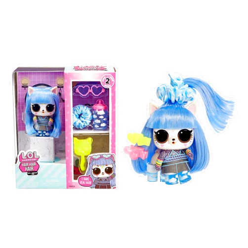 L.O.L. Surprise! Hair Pets with 10 Surprises- Collectible Pet with Real Hair, Including Music Themed Accessories, Holiday Toy, Great Gift for Kids Girls Boys Ages 4, 5, 6+ Years Old - Assorted Toy
