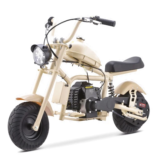 Superrio 2024 DB03 50cc Kids Gas Dirt Bike, Mini Pit Bike with Headlights, Rear Disc Brake Up to 20MPH, Weight Capacity up to 165lbs (Sand)