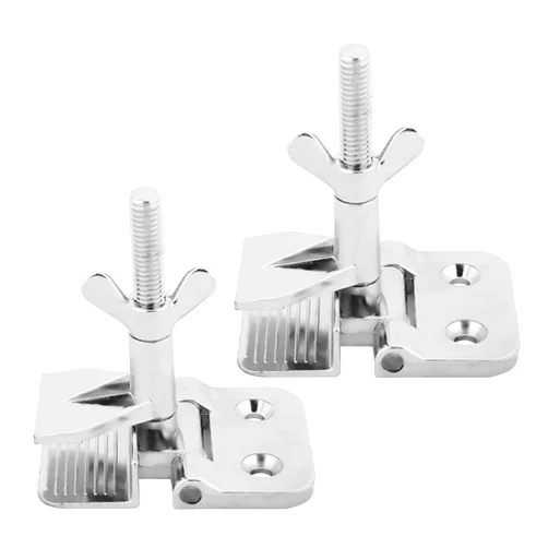 Eacam Screen Printing Stainless Steel Hinge Clamp, Wide Wing Thumbscrew, Positive Locking, for Fixing Screen Frame, Table & Work Surface Usage