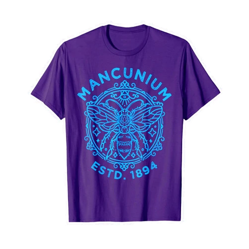 Proverbial Wisdom Design Mancunium 1894, Manchester City Worker Bee Design T-Shirt