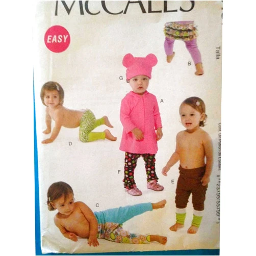 McCall Pattern Company McCall's Patterns M6457 Infants' Top, Leggings and Hat