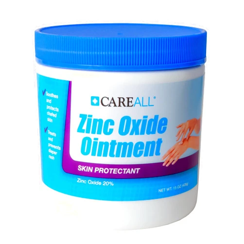 CareAll Zinc Oxide 20% Skin Protectant Barrier Ointment 15 oz., Provides Relief, Prevention and Treatment for Chafing due to Diaper Rash. Helps Seal Out Wetness. Non-Nano.