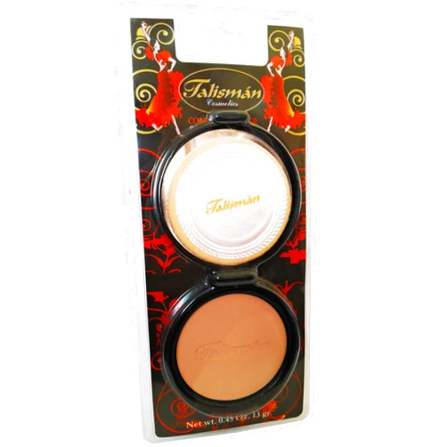 TALISMAN COSMETICS Talisman Cream Powder Natural .45 Oz. With Mirror-Polvo Crema Compacto Con Espej (Cordoban)