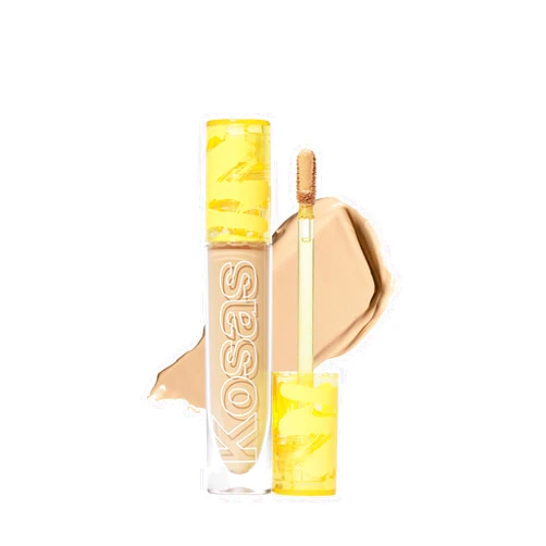 Kosas Revealer Concealer - Medium Coverage Makeup with Hyaluronic Acid, Conceals Dark Circles Under Eyes, Dark Spots and Blemishes + Brightens, Hydrates, Long-Lasting & Vegan, (Tone 5.5 O)