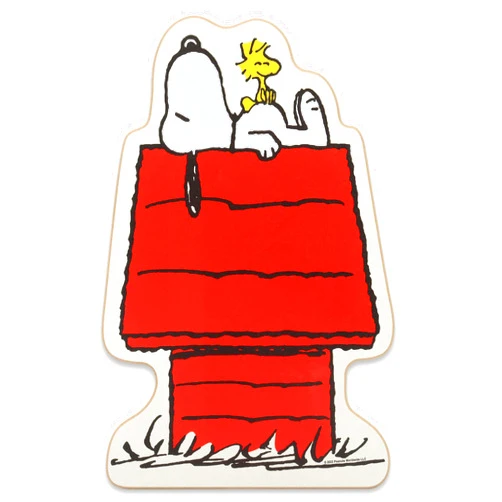 Open Road Brands Peanuts Snoopy and Woodstock Doghouse Nap Wood Wall Decor - Adorable Snoopy Decoration for Home or Classroom