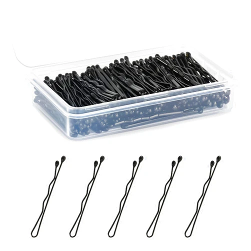 DySaLic Mini Bobby Pins Black, 150 Count 1.38 Inch Small Hair Bobby Pins with Storage Box for Kids, Girls and Women, Premium Hair Mini Bobby Pins for All Hair Types - Black