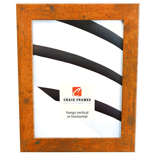 Craig Frames Bauhaus 125, 14x18 Picture Frame, Rustic Light Walnut