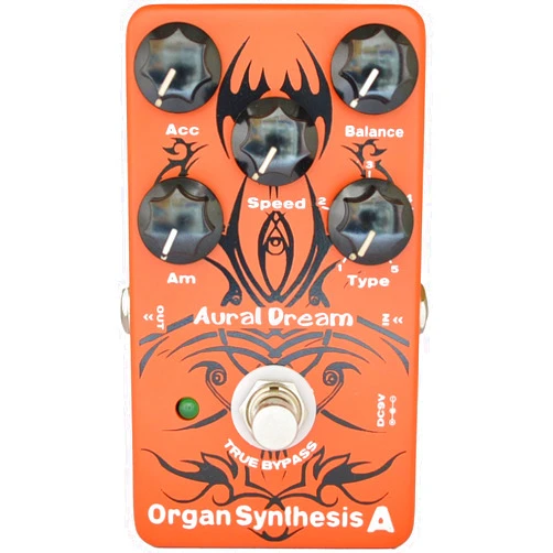 Aural Dream Organ A Synthesis Guitar Effect Pedal includes Rock,Bluse,Reggae and Rockband effects with RotarySpeaker module, True Bypass.