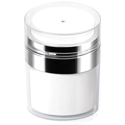 Mluchee Airless Pump Jar - 1.7 Oz Moisturizer Pump Dispenser, Cream Jar Vacuum Bottle Drunk Elephant Container - Airless Cosmetic Pump Containers Air Pump Container for Cream, Lotions, Serums, Moisturizer