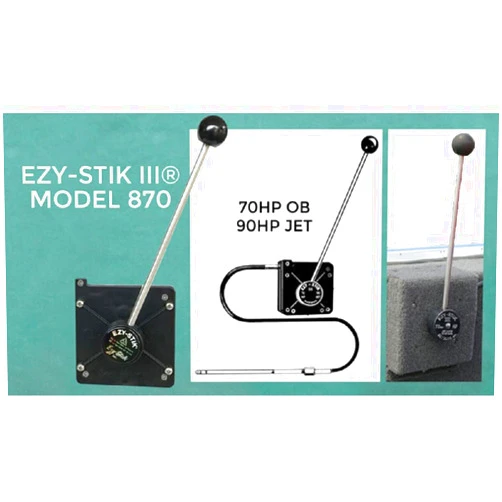 Ezy-Glide Ezy-Stik III 870 Mechanical Marine Steering System with 13.5 Foot Cable