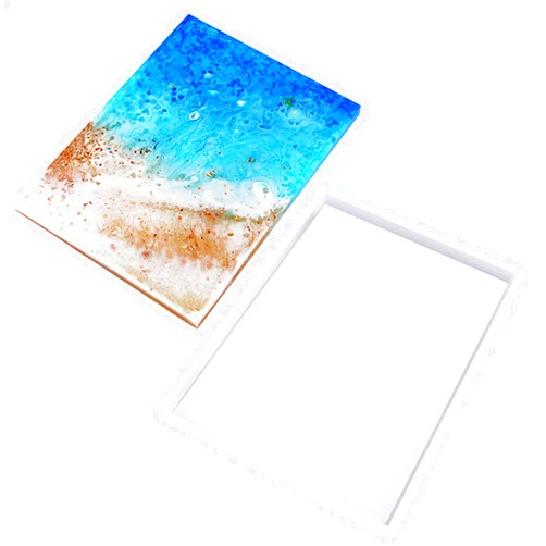 Shanglist Silicone Tray Molds for Epoxy Resin, Large Epoxy Resin Casting Mold for DIY Crafts Serving Board