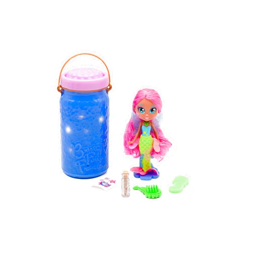 Bright Fairy Friends BFF Mermaid Doll with Color Change Wings, 4 Surprise Mermaid Accessories, Motion Activated Light up Jar, Ideal Nightlight for Kids, Gifts for Kids 3 Years and Older