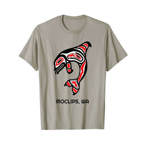 Moclips Washington Native American Orca Whales Moclips, Washington Native American Orca Killer Whales T-Shirt