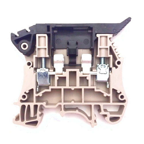 International Connector Dinkle DK4-TF(5x20) DIN Rail Terminal Block Fuse Holder UL 300V 16A 12-24AWG, Pack of 50