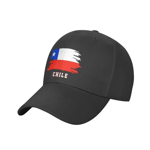 KAOWUIEF Chile Flag Cool Chilean Fans Baseball Cap Adjustable Unisex Black Patriotic Dad Trucker Hat