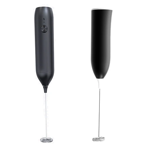 Topyet 2 Pcs Handheld Milk Frother Rechargeable with Stainless Steel Whisk Powerful Coffee Frother for Coffee Latte, Cappuccino, Mocha, Macchiato, Frappe and Protein Powder