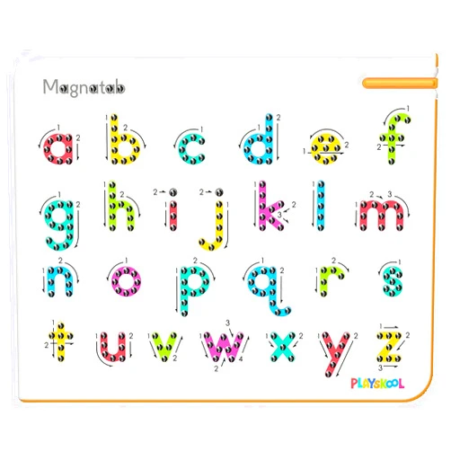 Playskool Magnatab — a to z Lowercase — Magnetic Board Toy Letter Tracing for Toddlers Learning and Sensory Drawing — for Kids Ages 3 and Up