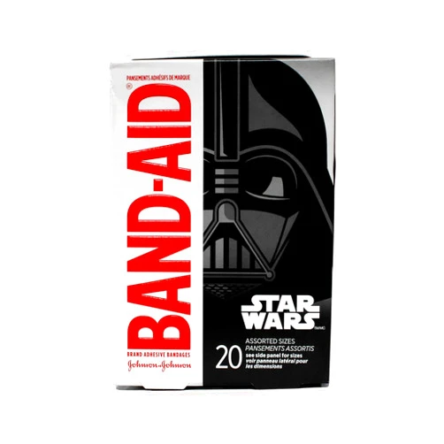 Band-Aid Brand Adhesive Bandages for Minor Cuts and Scrapes, Featuring Star Wars Characters for Kids, Assorted Sizes 20 ct