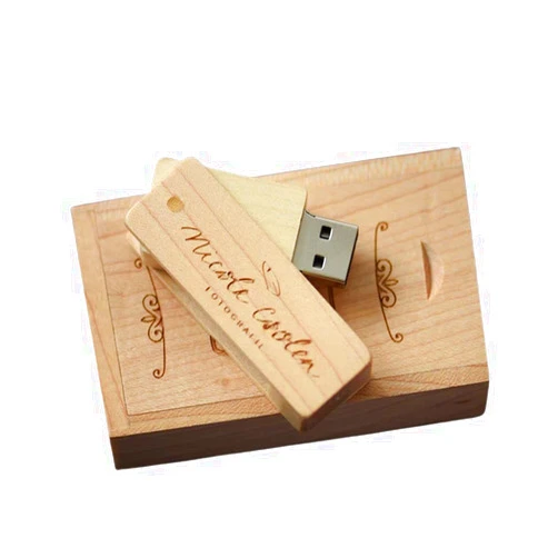 RXFSP Customized Gift Personalised Engraved USB 2.0 Flash Drive Memroy Stick, Personalised Gift Engraved Wooden USB Flash Drive for Wedding, Graduation, Birthday