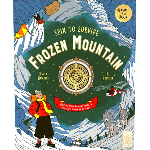 Emily Hawkins Spin to Survive: Frozen Mountain: Decide your destiny with a pop-out fortune spinner