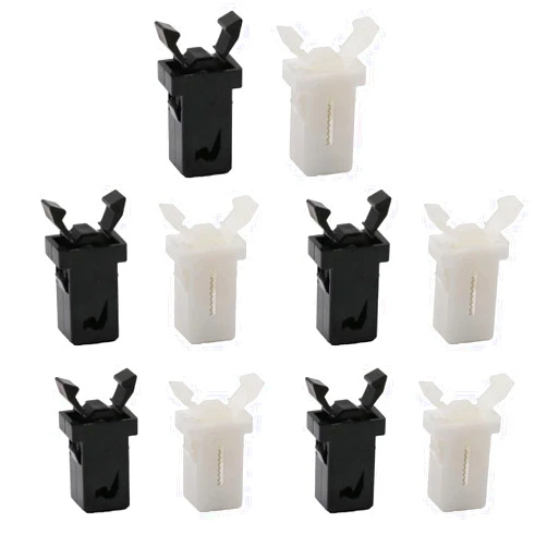 NentMent 10 Pack Trash Can Lock Replacement Spare Parts Waste Bin Press Buckles Touch Top Lid Bin Latch Repair Clip Button Garbage Can Lid Locks Push-Type Switch Lock Self- Locking Trash Switch