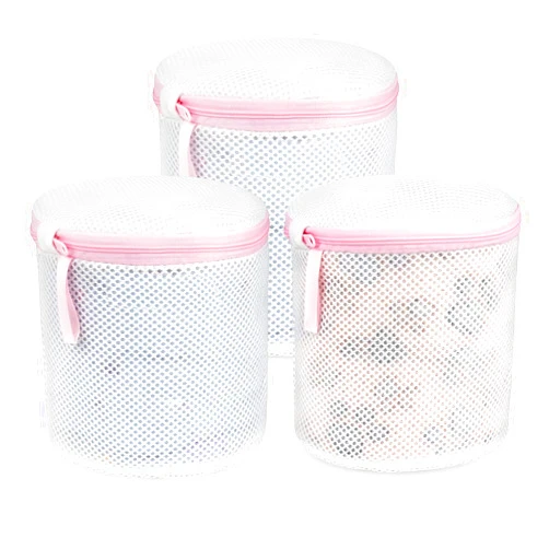 Ainiv Mesh Laundry Bags, 3PCS Bra Laundry Bags with Zips, Bra Wash Bags Mesh Wash Bags, Reuse Washing Machine Bag for Delicates Blouse, Hosiery, Underwear, Bra, Lingerie Baby Clothes
