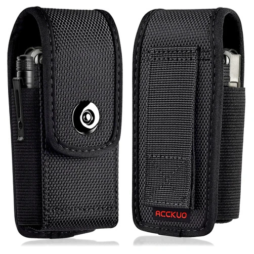 ACCKUO Multitool Sheath Compatible with Leatherman EDC Belt Organizer Tool Holster Pouch, Black