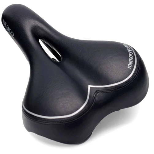 Bikeroo Narrow Nose Road Bike Saddle - Chafe Rub Reduction for Comfort, Flexibility for Street Riding Commuting Stationary Bike Exercise