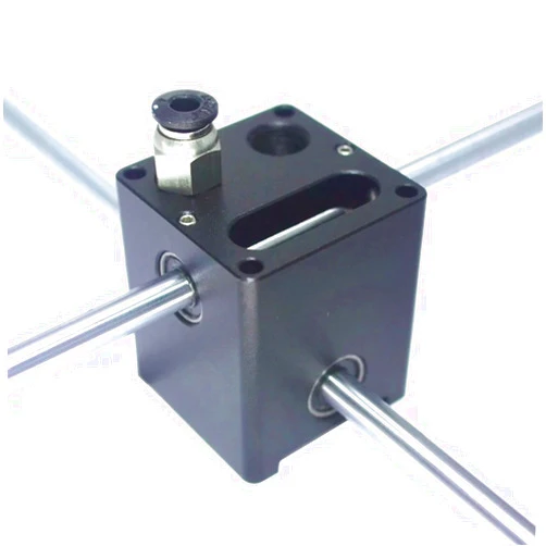 Bhonghu for ultimake 2 Aluminum Alloy X/Y axis Cross Slide UM2+ extruder in tunneling on 8MM axis Slider for 3D Printer Spare Parts(Silver,with 8x12x35mm)