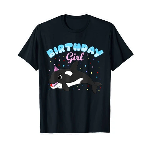 CC Save The Whale Gifts Birthday Girl Cute Orca Killer Whale Party Gift for Girls T-Shirt