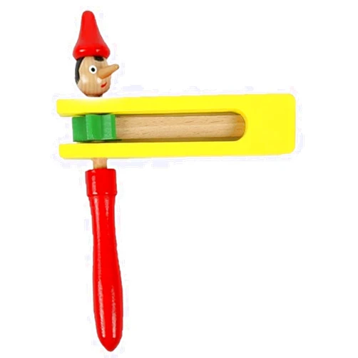 SUPER STAM Purim Colorful Wooden Clown Gragger Grogger Spinning ratchet noise maker 5.72 x 4.91 inches (01, LARGE, Standard Packaging)