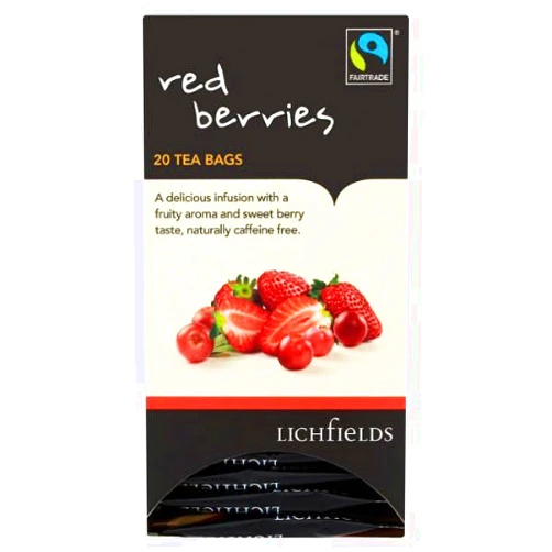 Lichfields Fairtrade Red Berries 20 Tea Bags 40g