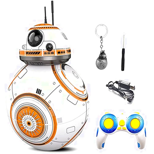 Géneric JLHOBBY BB-8 2.4GHz Remote Control Charging Robot Toy - Action Figure with Sound, Intelligent Car for Kids