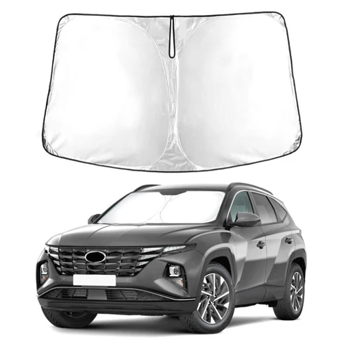 EcoNour Windshield Sunshade Compatible for Hyundai Tucson 2022-2024 2025 2026, Sun Visor for Front Windshield & Window Sun Shade Cover, UV Heat Blocker & Protector, Car Accessories