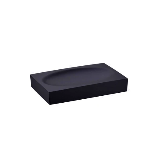 JINCROP Black Resin Soap Dish Bathroom Home, Black Soap Saver Soap Holder Bathroom or Shower for Kitchen Modern Bathroom Accessory(Matte Black)