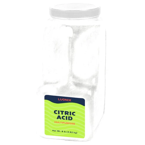 Luonix Citric Acid, 8 lb, Multipurpose, Cleaner & Food Preservative