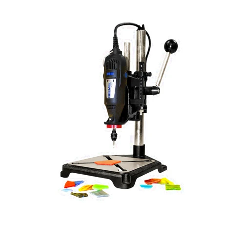 Milescraft 1097 ToolStand - Variable Speed Drill Press Stand (compatible with Dremel). Rotary Tool Not Included, Black