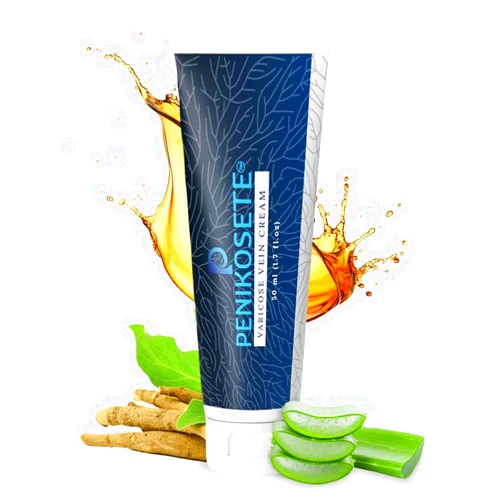 PENIKOSETE Varicose & Spider Vein Cream for Legs | Dermatologically Tested Ayurvedic Ashwagandha Formula | Natural Non-Sticky Cream for Tired, Swollen & Heavy-Looking Legs | For Men & Women - 1 Pack