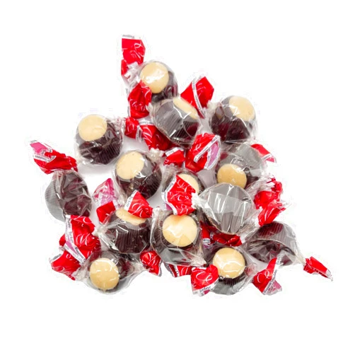 All City Candy Ohio Made Waggoner Chocolate Buckeyes Milk Chocolate & Peanut Butter Candy Bulk (Milk Chocolate, 3 lb. Bulk Bag)