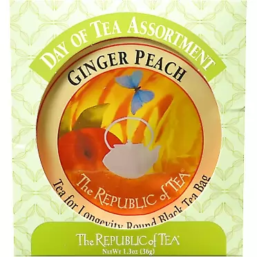 The Republic of Tea Day Of Tea Assortment, 24 Count, Premium Tea Sampler Day of Tea Assortment 24 Count (Pack of 1)