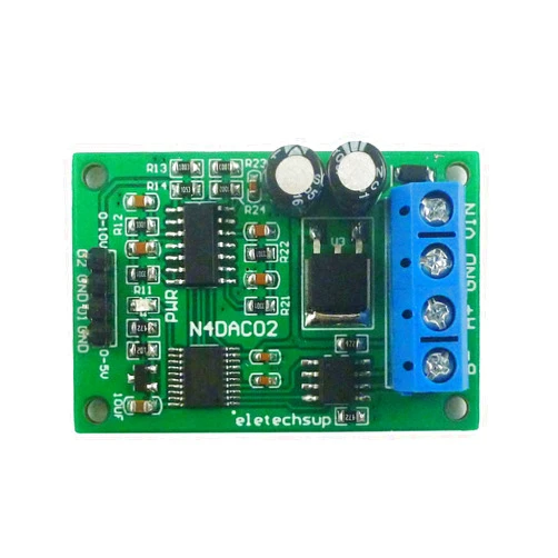GMBYLBY N4DAC02 12V 24V 2CH 0-5V 0-10V PWM to Voltage Analog Converter Module RS485 Modbus RTU 03 06 2 Channel Converter