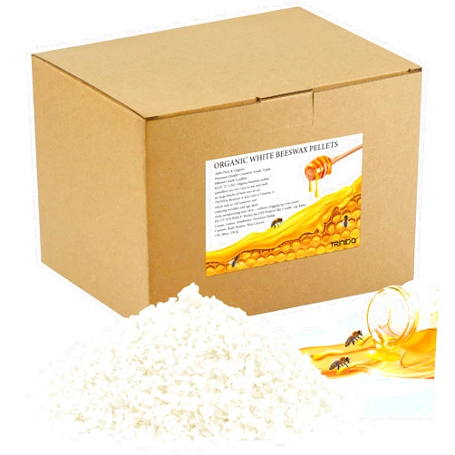 TRINIDa White Beeswax Pellets 5LB(80 oz), 100% Organic Bees Wax Pellets for DIY Candles, Beeswax for Candle Making, Skin, Body, Face, and Hair Care, Lotions, DIY Creams, Lip Balm and Soap Making