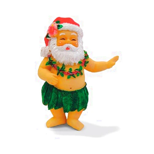 Island Heritage Hula Santa Ornament