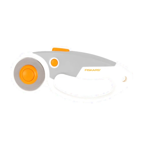 Fiskars Titanium Rotary Cutter Loop Handle (45mm), Orange/White/Black, Standard Size