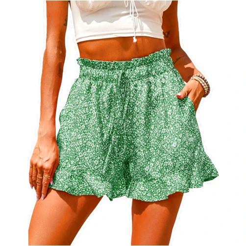 BTFBM Shorts for Women Spring Summer 2026 Beach Vacation Clothes Boho Floral Belted Casual Ruffle Short Pants Pocket Outfits
