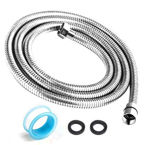 TEELLA Shower Hose, 79 Inches Shower Hose Extra Long, Premium 304 Stainless Steel Shower Head Hose, Flexible Hand Held Shower Hose Extension, Universal Shower Hose Replacement G1/2 Threaded Insert and Nut