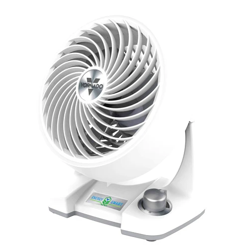 Vornado 133DC Energy Smart Compact Air Circulator Fan with Variable Speed Control, White